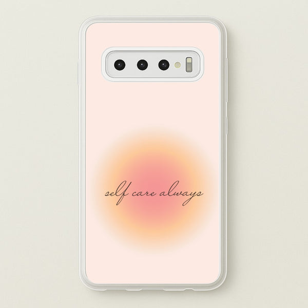Self Care Always  - Clean Girl Aesthetic Phone Case for Galaxy S10