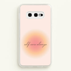 Self Care Always  - Clean Girl Aesthetic Phone Case for Galaxy S10e