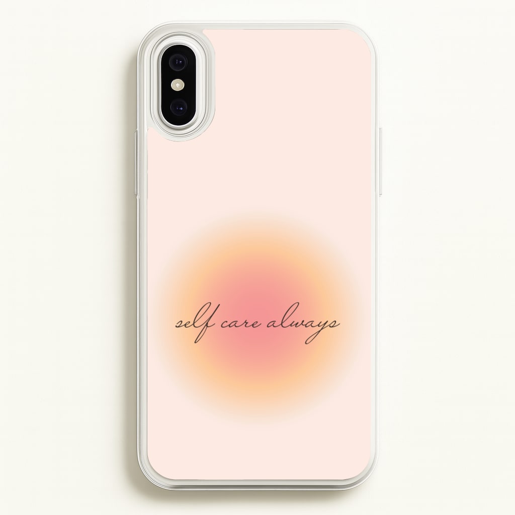 Self Care Always  - Clean Girl Aesthetic Phone Case for iPhone XS Max