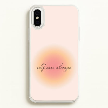 Self Care Always  - Clean Girl Aesthetic Phone Case for iPhone XS Max