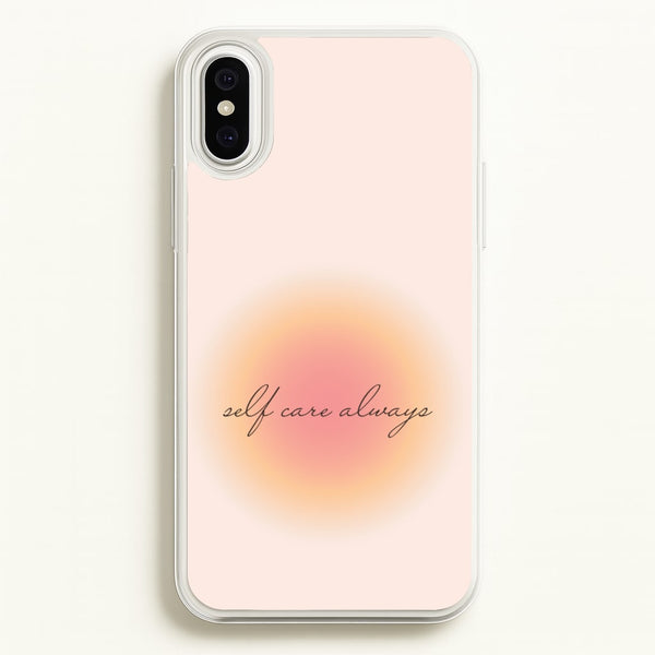 Self Care Always  - Clean Girl Aesthetic Phone Case for iPhone XS Max