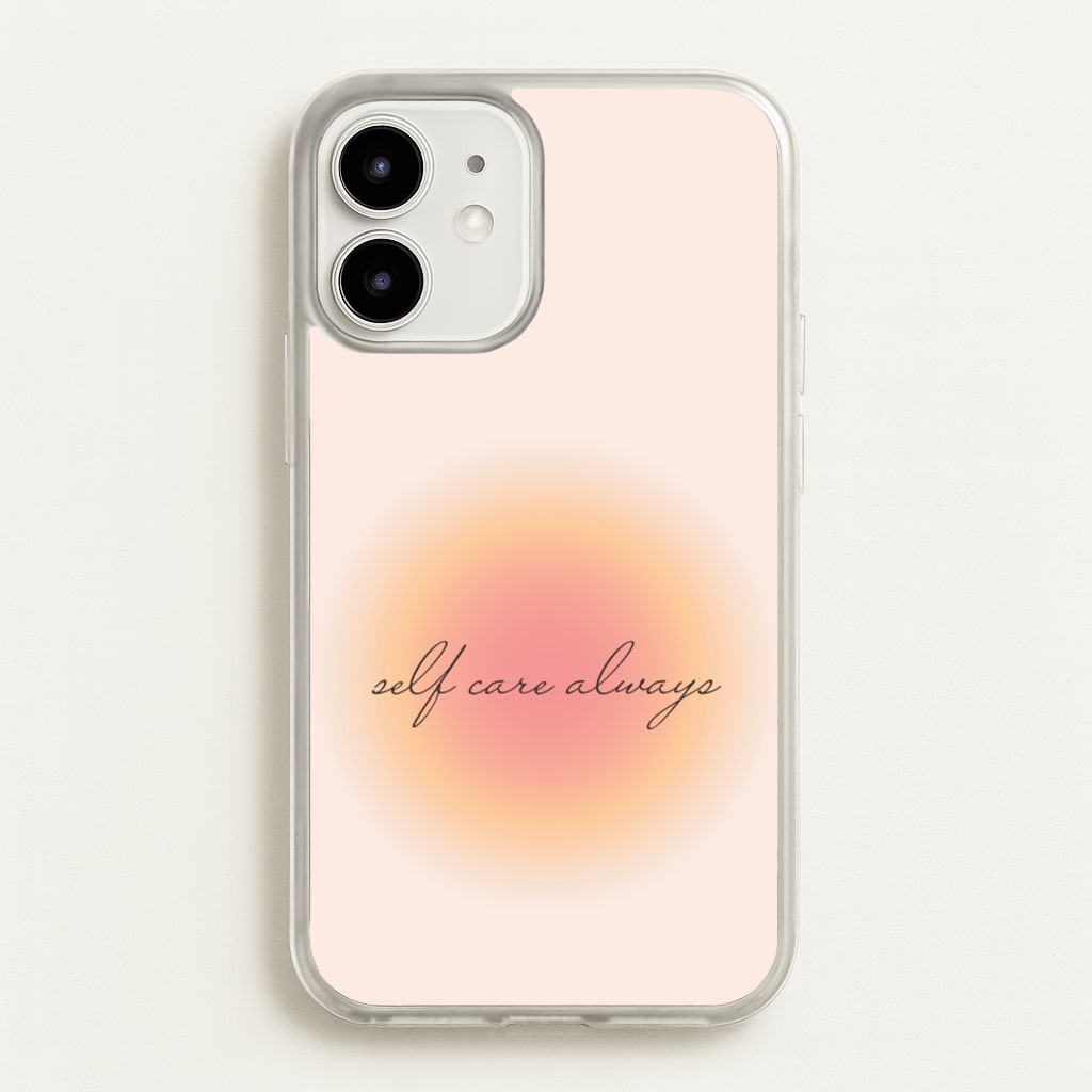 Self Care Always  - Clean Girl Aesthetic Phone Case for iPhone 12 / 12 Pro