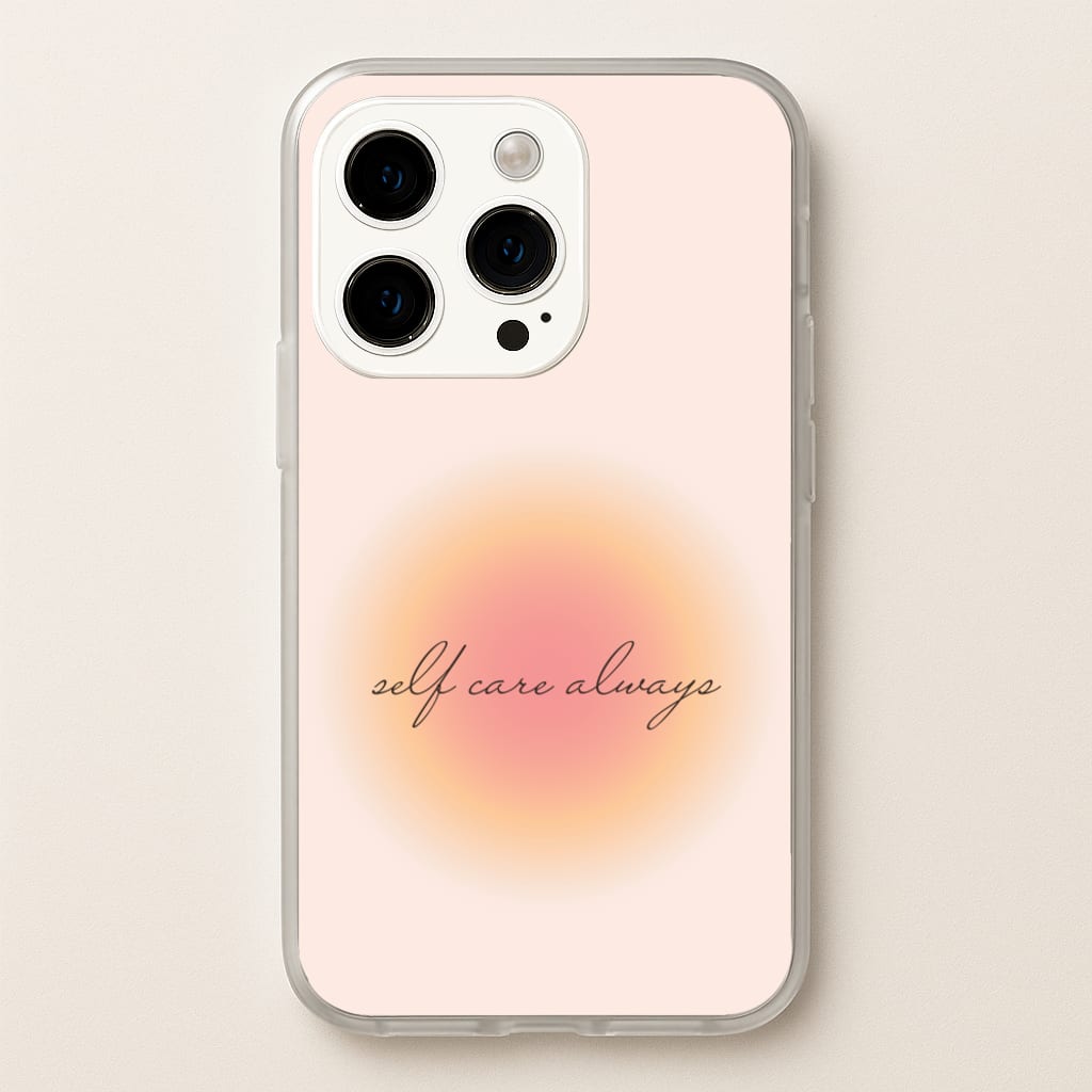 Self Care Always  - Clean Girl Aesthetic Phone Case for iPhone 15 Pro Max