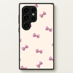 Pink Coquette Bows  - Clean Girl Aesthetic Phone Case for Galaxy S24 Ultra