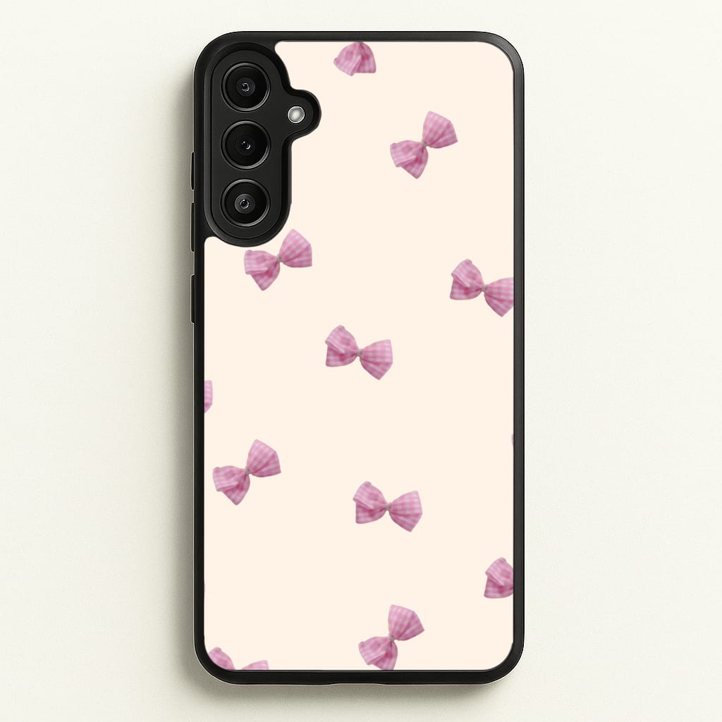Pink Coquette Bows  - Clean Girl Aesthetic Phone Case for Galaxy A36