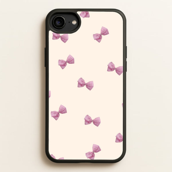 Pink Coquette Bows  - Clean Girl Aesthetic Phone Case for iPhone 6 / 7 / 8 / SE