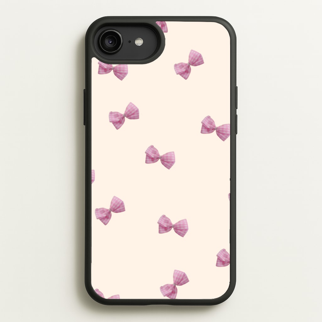 Pink Coquette Bows  - Clean Girl Aesthetic Phone Case for iPhone 6 Plus / 7 Plus / 8 Plus