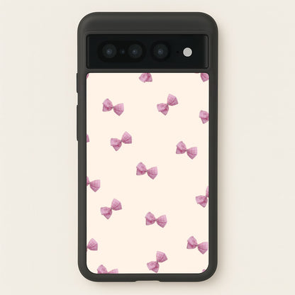 Pink Coquette Bows  - Clean Girl Aesthetic Phone Case for Google Pixel 7 Pro
