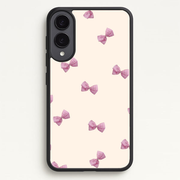 Pink Coquette Bows  - Clean Girl Aesthetic Phone Case for Galaxy S25 Edge