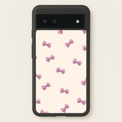 Pink Coquette Bows  - Clean Girl Aesthetic Phone Case for Google Pixel 6a