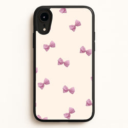 Pink Coquette Bows  - Clean Girl Aesthetic Phone Case for iPhone XR