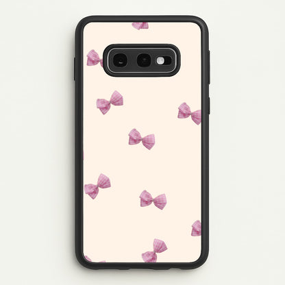 Pink Coquette Bows  - Clean Girl Aesthetic Phone Case for Galaxy S10e