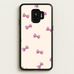 Pink Coquette Bows  - Clean Girl Aesthetic Phone Case for Galaxy S9