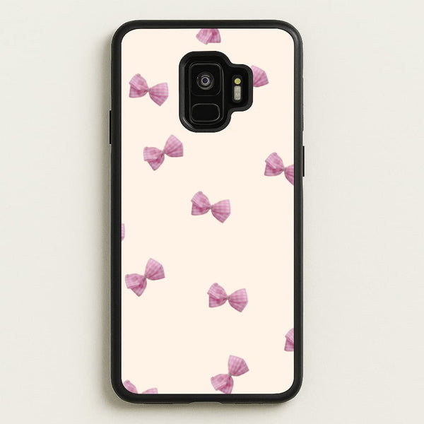 Pink Coquette Bows  - Clean Girl Aesthetic Phone Case for Galaxy S9