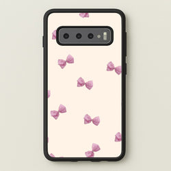 Pink Coquette Bows  - Clean Girl Aesthetic Phone Case for Galaxy S10