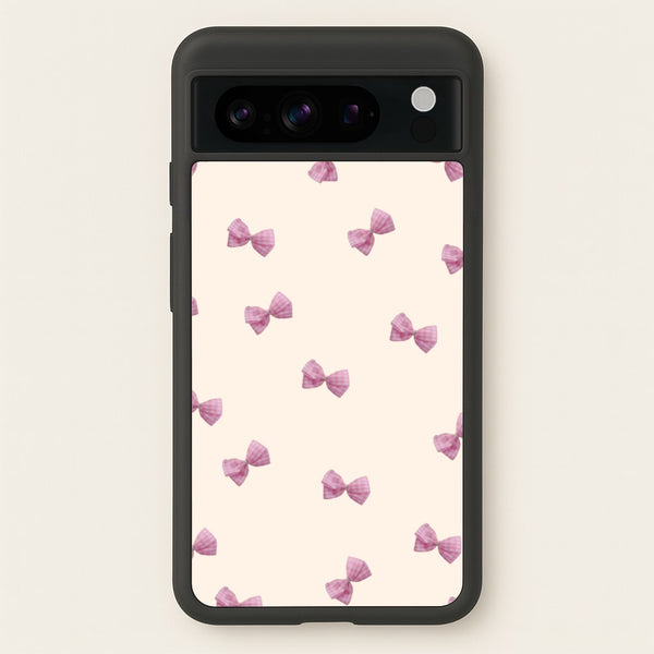 Pink Coquette Bows  - Clean Girl Aesthetic Phone Case for Google Pixel 8 Pro