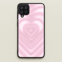 Drippy Love Heart Pink  - Clean Girl Aesthetic Phone Case for Galaxy A12