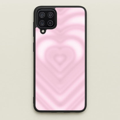 Drippy Love Heart Pink  - Clean Girl Aesthetic Phone Case for Galaxy A12