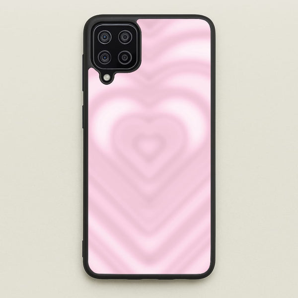 Drippy Love Heart Pink  - Clean Girl Aesthetic Phone Case for Galaxy A12