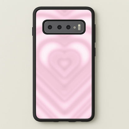 Drippy Love Heart Pink  - Clean Girl Aesthetic Phone Case for Galaxy S10