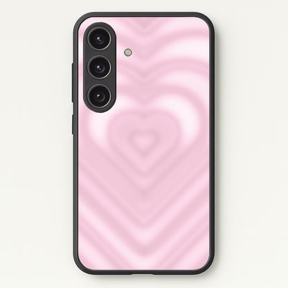 Drippy Love Heart Pink  - Clean Girl Aesthetic Phone Case for Galaxy S25