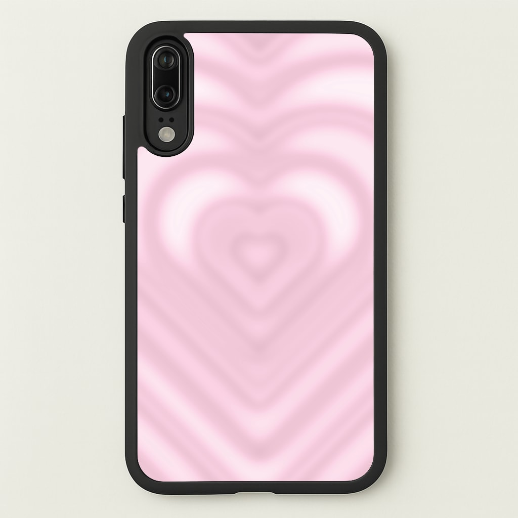 Drippy Love Heart Pink  - Clean Girl Aesthetic Phone Case for Huawei P20