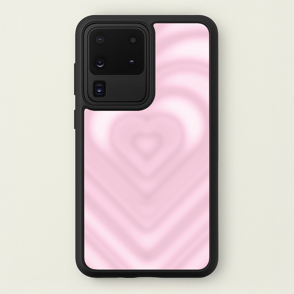 Drippy Love Heart Pink  - Clean Girl Aesthetic Phone Case for Galaxy S20 Ultra