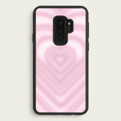 Drippy Love Heart Pink  - Clean Girl Aesthetic Phone Case for Galaxy S9 Plus