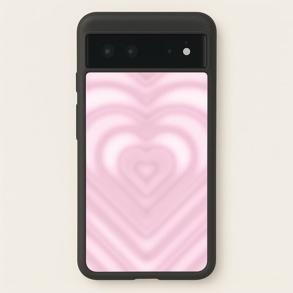 Drippy Love Heart Pink  - Clean Girl Aesthetic Phone Case for Google Pixel 6