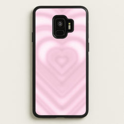 Drippy Love Heart Pink  - Clean Girl Aesthetic Phone Case for Galaxy S9