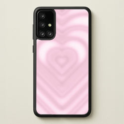 Drippy Love Heart Pink  - Clean Girl Aesthetic Phone Case for Galaxy A71