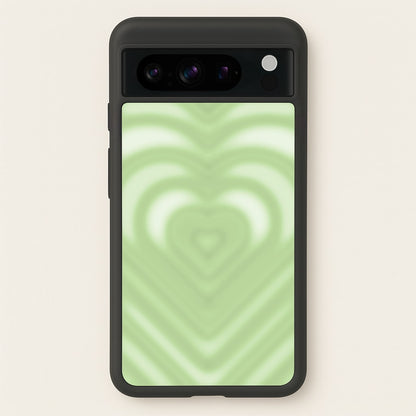 Drippy Love Heart Green  - Clean Girl Aesthetic Phone Case for Google Pixel 8 Pro
