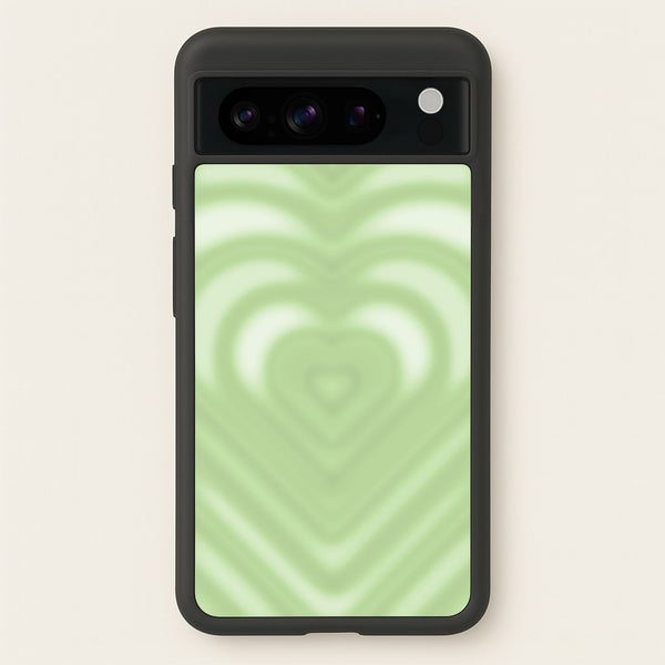 Drippy Love Heart Green  - Clean Girl Aesthetic Phone Case for Google Pixel 8 Pro