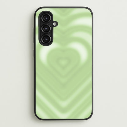 Drippy Love Heart Green  - Clean Girl Aesthetic Phone Case for Galaxy A16