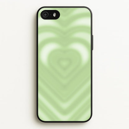 Drippy Love Heart Green  - Clean Girl Aesthetic Phone Case for iPhone 5 / 5s / SE 2016