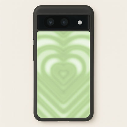 Drippy Love Heart Green  - Clean Girl Aesthetic Phone Case for Google Pixel 8a