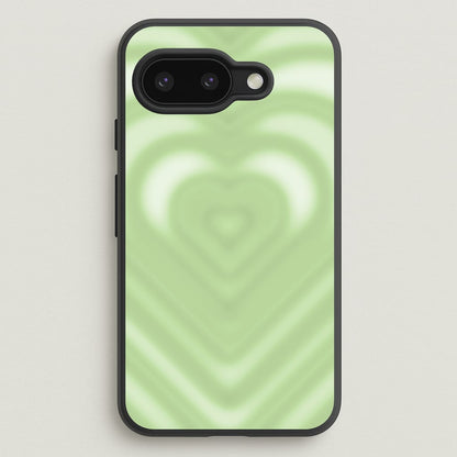 Drippy Love Heart Green  - Clean Girl Aesthetic Phone Case for Google Pixel 9a
