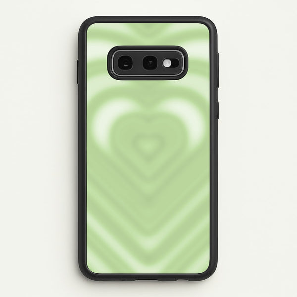 Drippy Love Heart Green  - Clean Girl Aesthetic Phone Case for Galaxy S10e