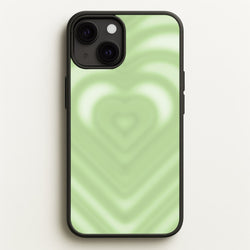 Drippy Love Heart Green  - Clean Girl Aesthetic Phone Case for iPhone 13