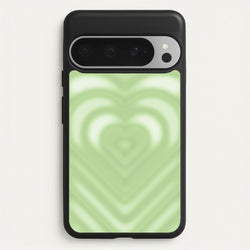 Drippy Love Heart Green  - Clean Girl Aesthetic Phone Case for Google Pixel 9 Pro XL