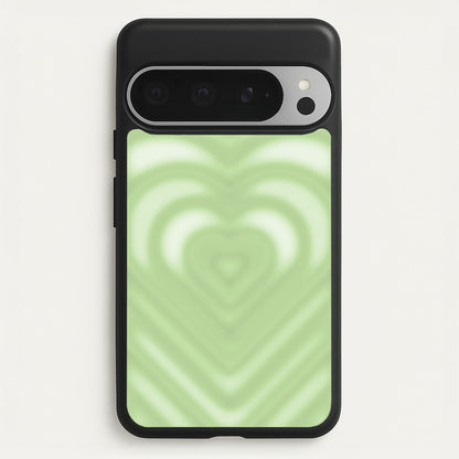 Drippy Love Heart Green  - Clean Girl Aesthetic Phone Case for Google Pixel 9 Pro XL
