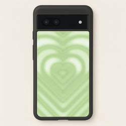 Drippy Love Heart Green  - Clean Girl Aesthetic Phone Case for Google Pixel 6a