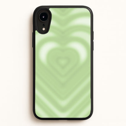 Drippy Love Heart Green  - Clean Girl Aesthetic Phone Case for iPhone XR