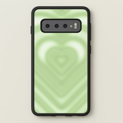 Drippy Love Heart Green  - Clean Girl Aesthetic Phone Case for Galaxy S10