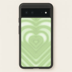 Drippy Love Heart Green  - Clean Girl Aesthetic Phone Case for Google Pixel 6