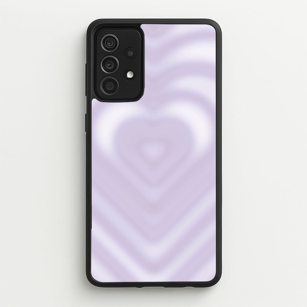 Drippy Love Heart Purple  - Clean Girl Aesthetic Phone Case for Galaxy A52 / A52s