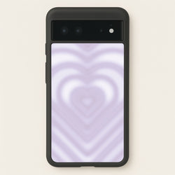Drippy Love Heart Purple  - Clean Girl Aesthetic Phone Case for Google Pixel 6