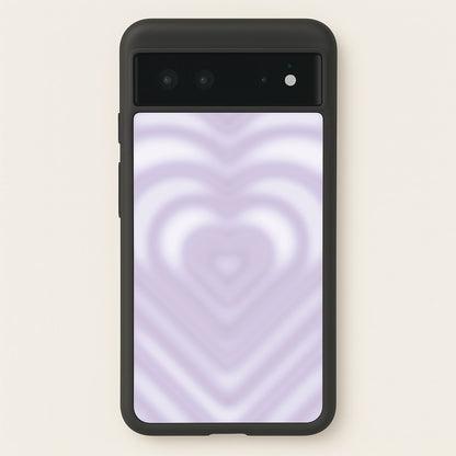 Drippy Love Heart Purple  - Clean Girl Aesthetic Phone Case for Google Pixel 6
