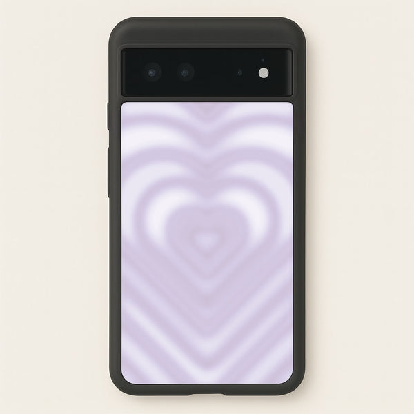 Drippy Love Heart Purple  - Clean Girl Aesthetic Phone Case for Google Pixel 6