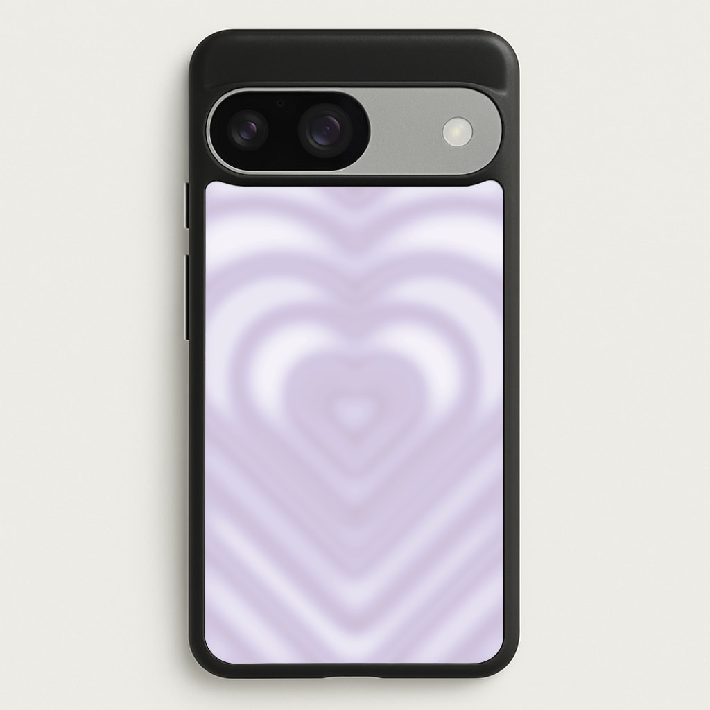 Drippy Love Heart Purple  - Clean Girl Aesthetic Phone Case for Google Pixel 9 / 9 Pro